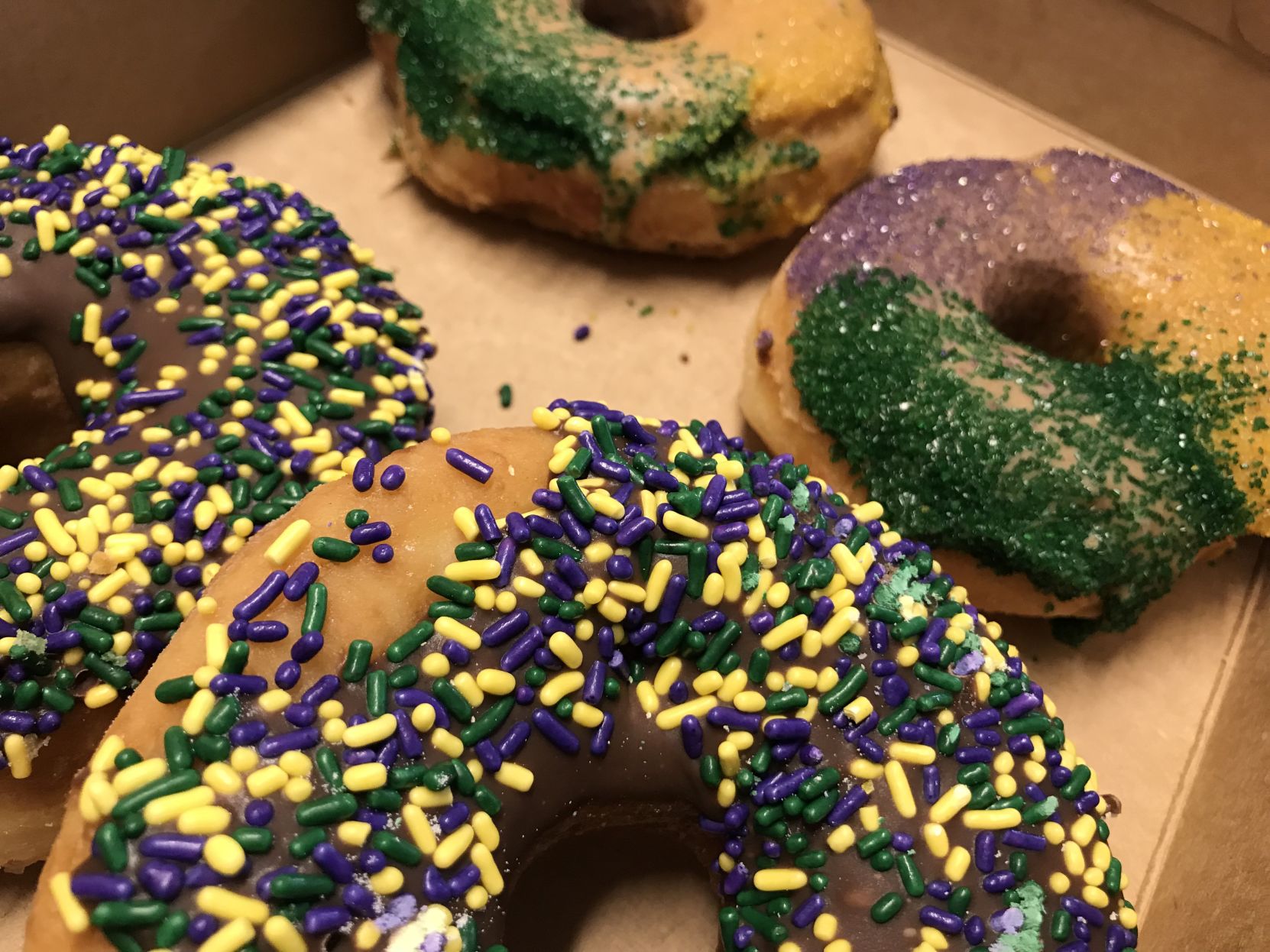 Tiger Deaux-nuts King Cake doughnuts